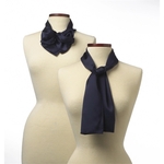Navy Blue Silk Scarf