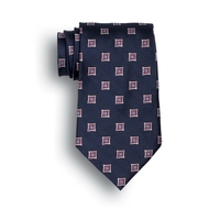 Vasari Navy Blue Pattern Tie