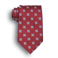Vasari Red Pattern Tie