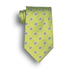 Vasari Lime Green Pattern Tie