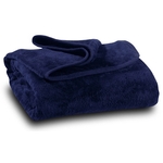 Navy Blue Coral Fleece Blanket
