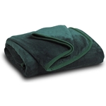 Hunter Green Coral Fleece Blanket
