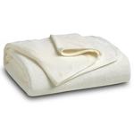 Ivory White Coral Fleece Blanket
