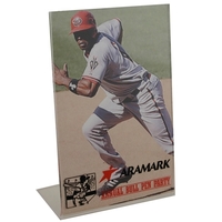 1 piece acrylic picture frame with easel bend.... from ASI 43270 Calconix Inc...