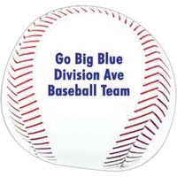 4" plush baseball with pad printed graphics.... from ASI 98360 WOWLine /...
