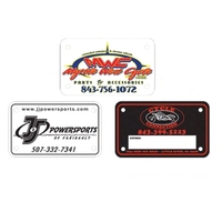 .024" PolyCard Motorcycle License Plate