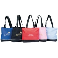 Zippered Shoulder Tote Bag