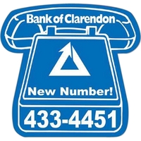 Magnet - telephone. Digital 4-color process print; stock 20 mil; 30... from...