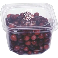 16 oz. square deli container made of biodegradable clear corn plastic.......