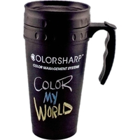 Black - 5 working days - Chalkboard travel mug with slide... from ASI 98290...