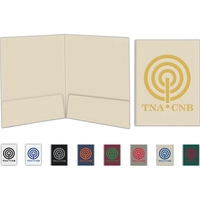 Two pocket presentation folder with business card slots in pocket, 9"... from...