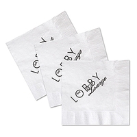 Custom facial quality 1-ply beverage napkin... from ASI 31490 Admatch...