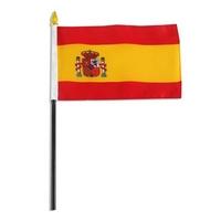 Spain 4" x 6" flag made from 100% superior polyester fabric... from ASI 45100...