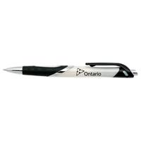 Push action plastic pen with pearl finish.... from ASI 42920 Busrel Inc