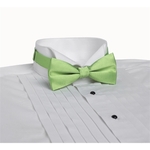 Lime Green Banded Bow Tie