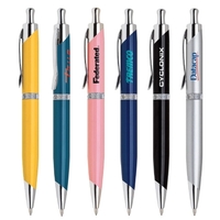 Elegant click action brass ballpoint pen with sleek design.... from ASI 31517...