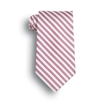 Tie- Saville Pink and White Stripe Tie