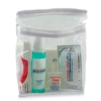 Oral care kit with toothpaste, toothbrush, mouthwash, dental floss and...