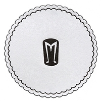 3-3/8" Round, Mu-Ply Cellulose Coaster W/ Poly-seal Backing