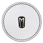 3-3/8" Round, Mu-Ply Cellulose Coaster W/ Poly-seal Backing