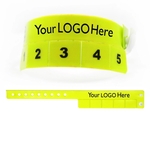 Vinyl Cash Tag Tab Stock Colors Wristband