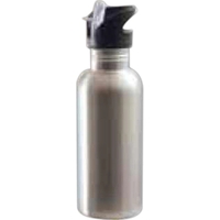 This stylish 20 oz stainless steel water bottle is great for... from ASI...