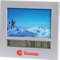 Photo frame digital calendar alarm clock