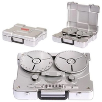 Retro-style "Reel-to-Reel" AM/FM radio with motorized tuning