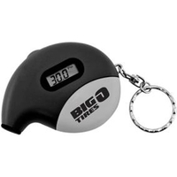 Talking digital tire gauge with key ring