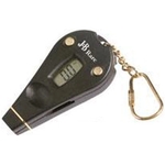 Digital tire gauge keychain with compass and LED flashlight