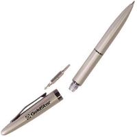 Twist action ballpoint pen with reversible standard and Phillips head...