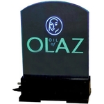 Round top light-up acrylic sign