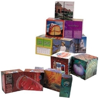 Four color 2 3/4" square desk cube.... from ASI 31570 Advantage Industries /...