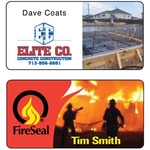 1 1/2" x 3" Full color sublimation name badge