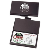 Horizontal business card holder