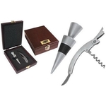 2-piece wine gift set in rosewood box
