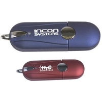 Colored USB flash drive with built-in key chain loop.... from ASI 31570...