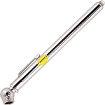 Chrome plated bicycle tire gauge