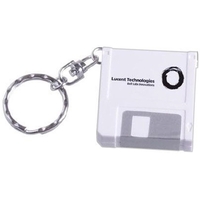 Computer Disk Shaped Tape Measure Keychain
