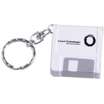 Computer Disk Shaped Tape Measure Keychain