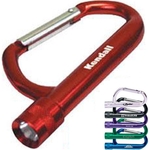 Forged aluminum carabiner flashlight