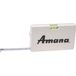 Business card tape measure with level and lock