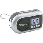 Dynamo-powered AM/FM Radio/LED flashlight with alarm clock