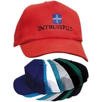 Five panel structured cap with adjustable plastic strap back.... from ASI...