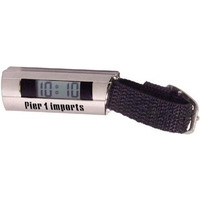 Die-cast metal LCD strap clock