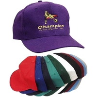 Solid color wool cap with adjustable plastic strap.... from ASI 31570...
