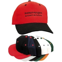 Two-tone wool cap with adjustable plastic strap.... from ASI 31570 Advantage...