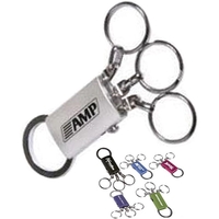 Aluminum four-in-one detachable key ring