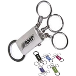 Aluminum four-in-one detachable key ring