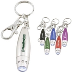 Bullet LED flashlight key chain